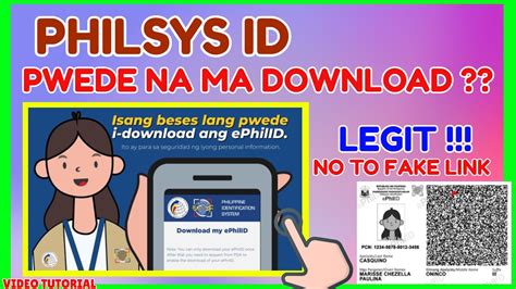 how to download philsys id online